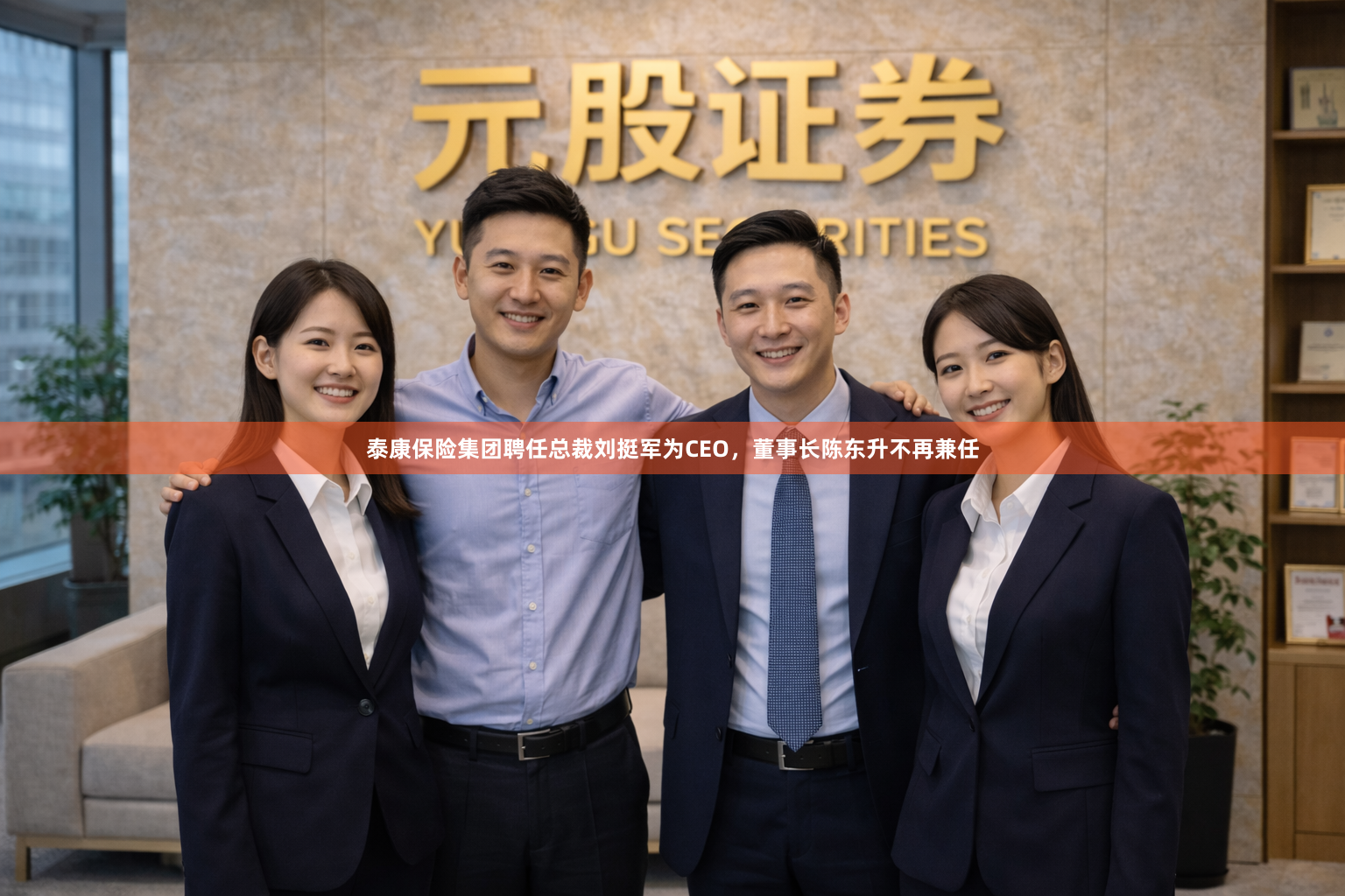 泰康保险集团聘任总裁刘挺军为CEO，董事长陈东升不再兼任