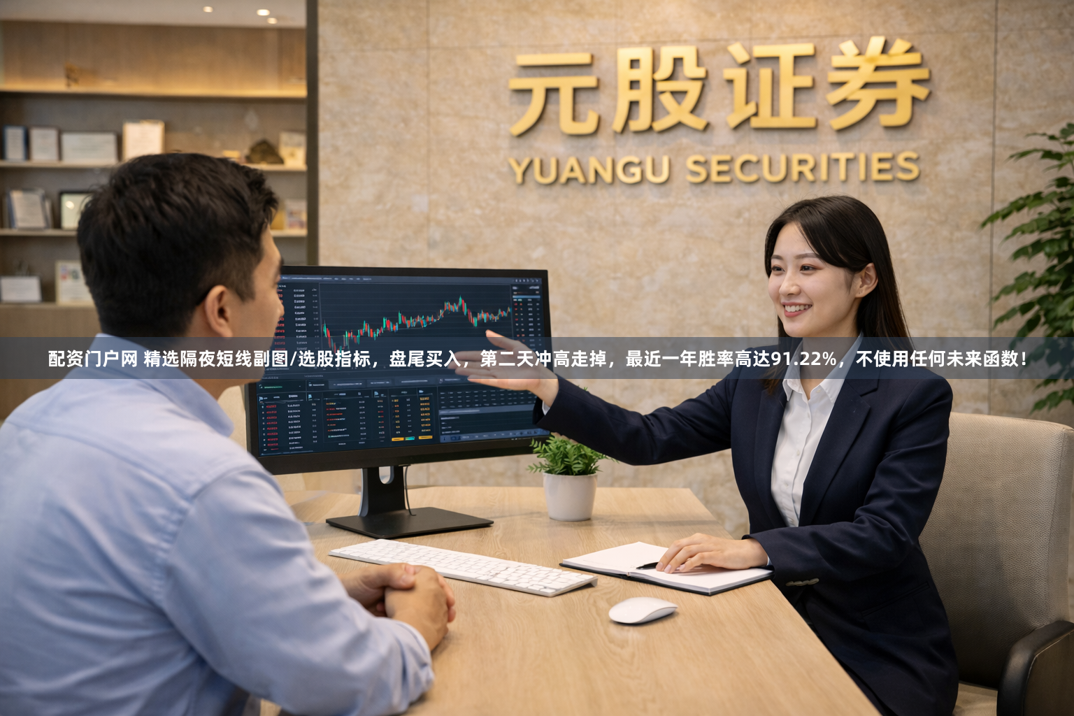 配资门户网 精选隔夜短线副图/选股指标，盘尾买入，第二天冲高走掉，最近一年胜率高达91.22%，不使用任何未来函数！