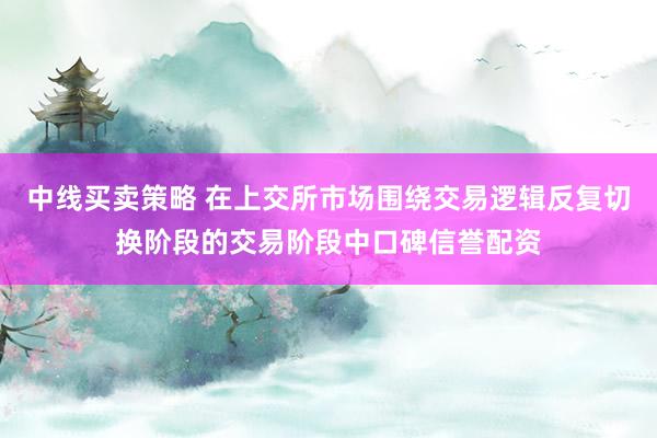 中线买卖策略 在上交所市场围绕交易逻辑反复切换阶段的交易阶段中口碑信誉配资